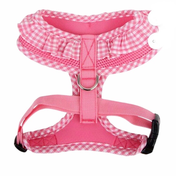 NWT Pupteck Small Pink Ruffled Dog Harness - Picture 2 of 6